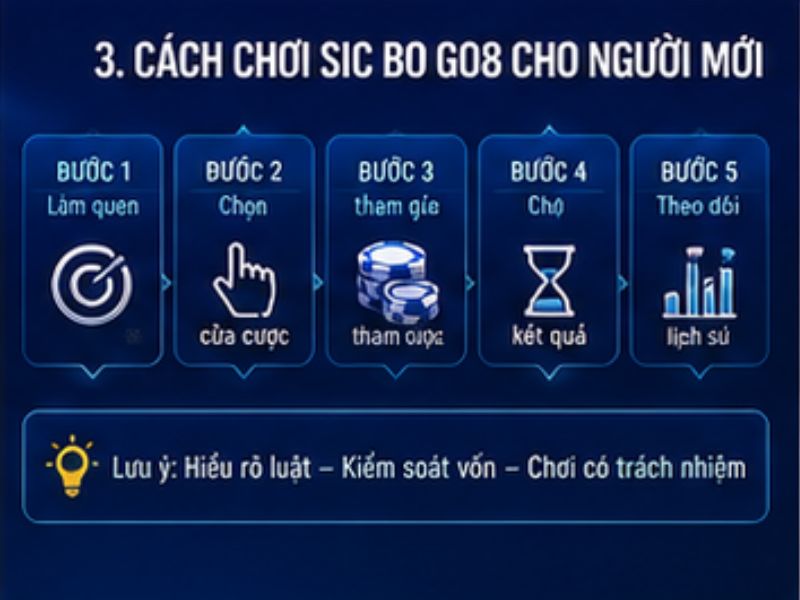 Cách Chơi Sic Bo GO8 Cho Người Mới
