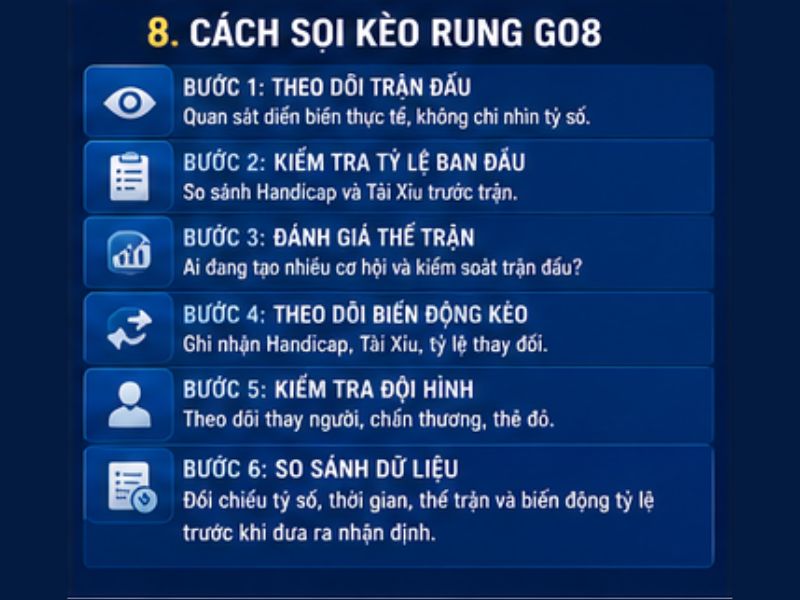 Cách Soi Kèo Rung GO8