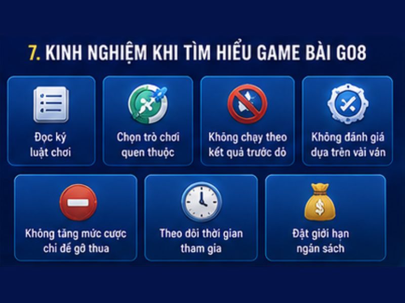 Kinh Nghiệm Khi Tìm Hiểu Game Bài Đổi Thưởng GO8