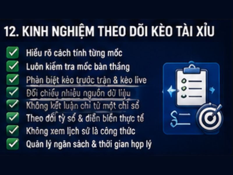 Kinh Nghiệm Theo Dõi Kèo Tài Xỉu GO8